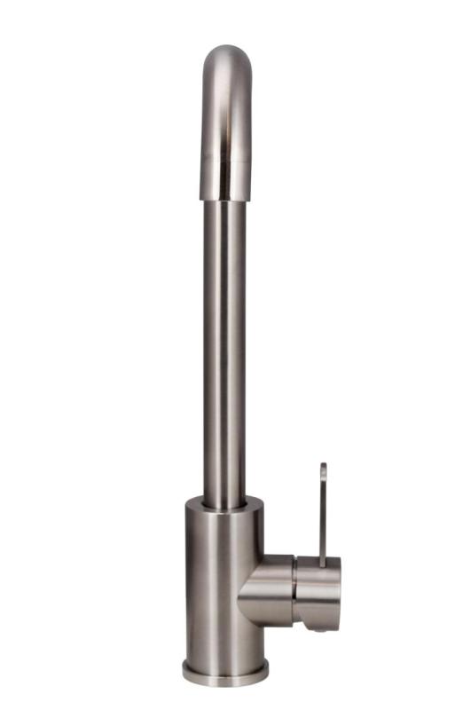 Aquanello Forma Μονόχειρη μπαταρία κουζίνας από μασίφ ανοξείδωτο χάλυβα SS-1001-FM