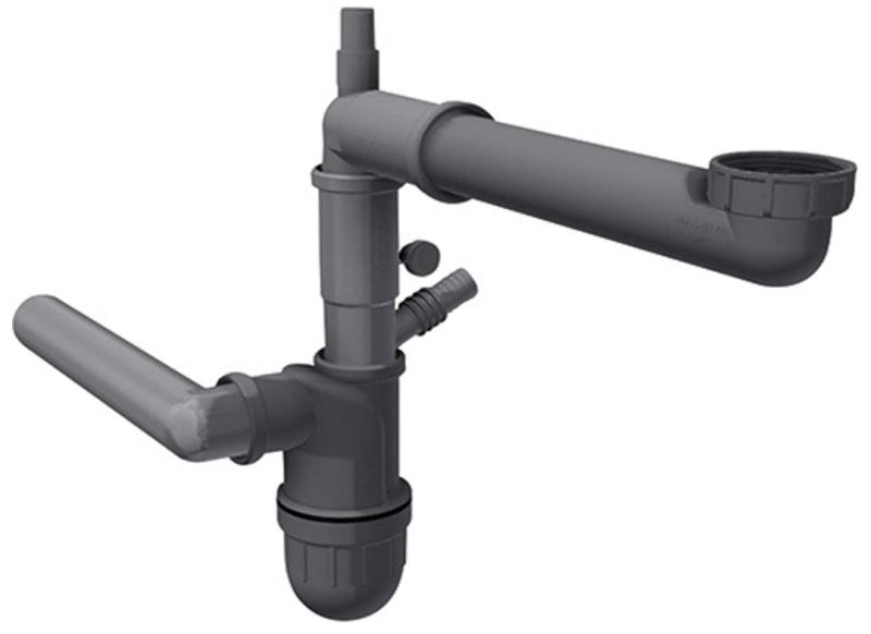 Φράνκε εξοικονομητικός χώρου σιφόν αποχέτευσης με σύνδεση για πλυντήριο πιάτων Spazio 112.0551.361