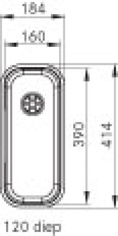 Franke νεροχύτης Largo LAX 110.16D υποστύλωμα 1120157550