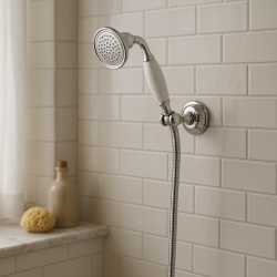 Χειροκίνητο ντους Huber Victorian με γάντζο ανάρτησης χρώμιο 63.03H.CR