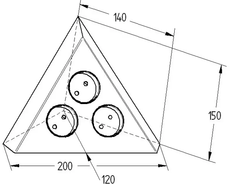 Ενεργειακή στήλη με 3 πρίζες VHL 3 ST