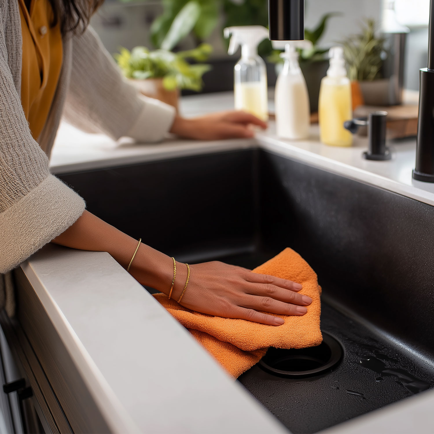 Πώς καθαρίζω ένα μαύρο νεροχύτη